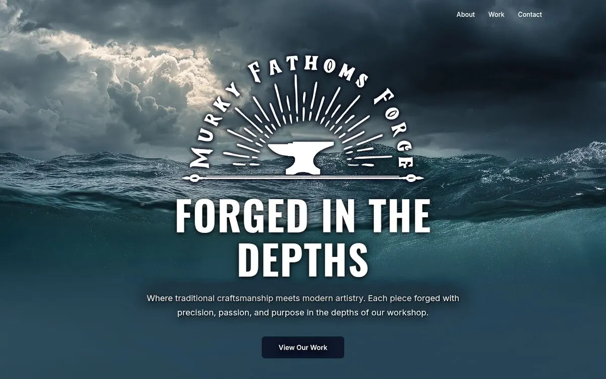 Murky Fathoms Forge on a desktop browser