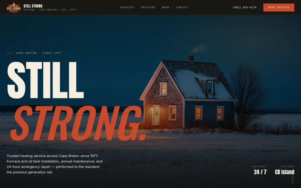 Still Strong Heating on a desktop browser